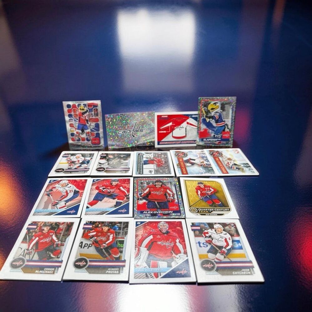 2024-25 Topps NHL Stickers Foil Base Mascot Top Shelf Stars Team Lot Capitals